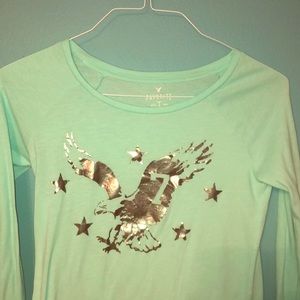XS American Eagle Long Sleeve Shirt